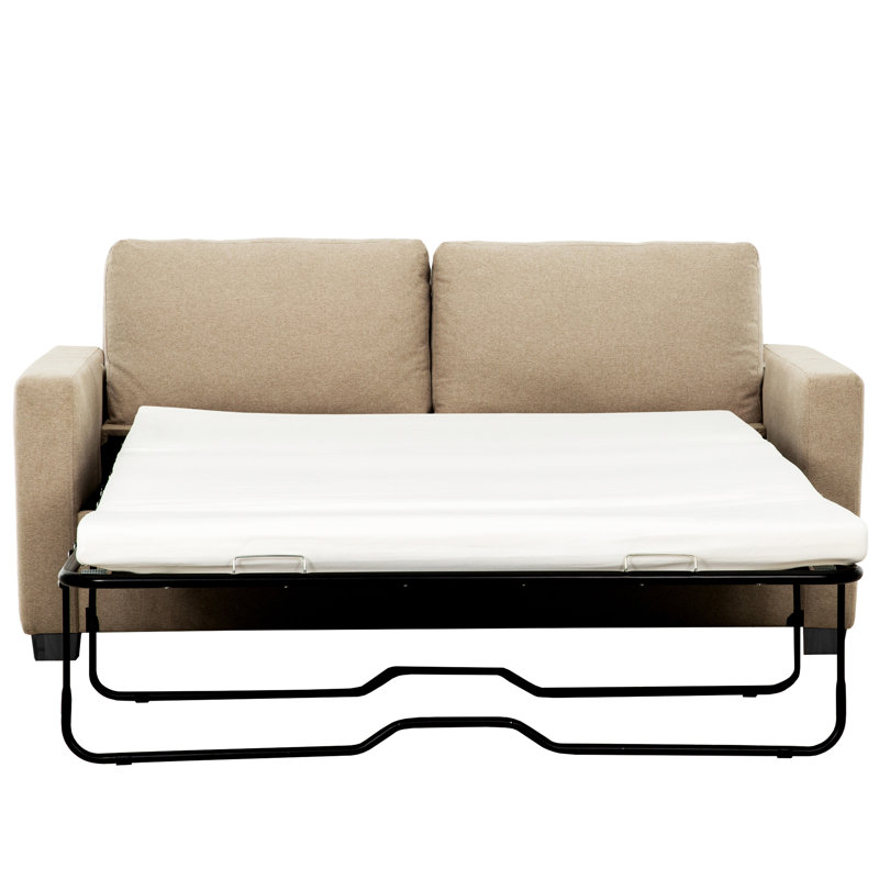  Bohumir 73 in. Pull Out Full Sleeper Sofa Bed with USB/Outlet, Beige