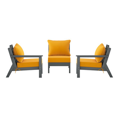 3-Piece Deep Seating Set With Cushions