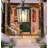 Aluminum Frame Tempered Glass Outdoor Porch Pendant Light Adjustable Chain E26 Hanging Lamp