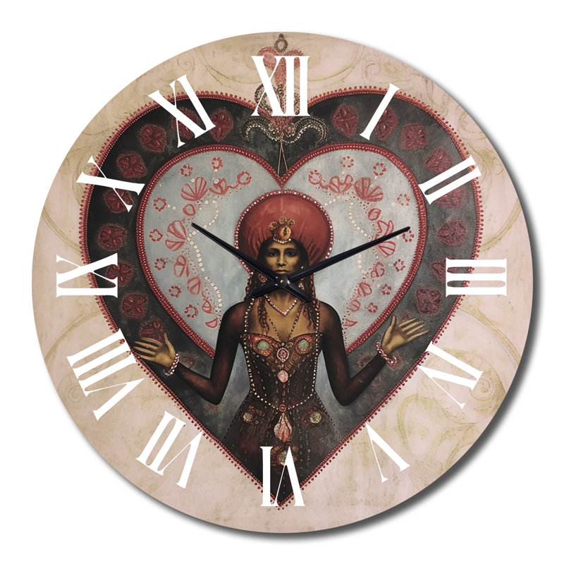 Horloge murale Lady Erzulie Yoruba, Très grand