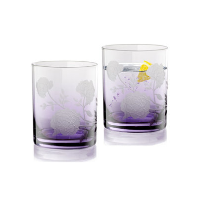 Ensemble de 2 pivoines mauves DOF