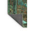 Tapis oriental fabriqué à la machine en vert / brun-548333766