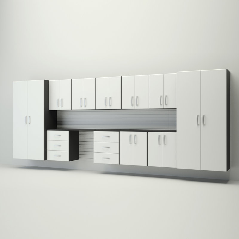 Ensemble d'armoires de rangement Jumbo, Blanc