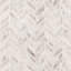 Rosavena Chevron 12 in. x 12 in. Polished Marble Mosaic Floor and Wall Tile