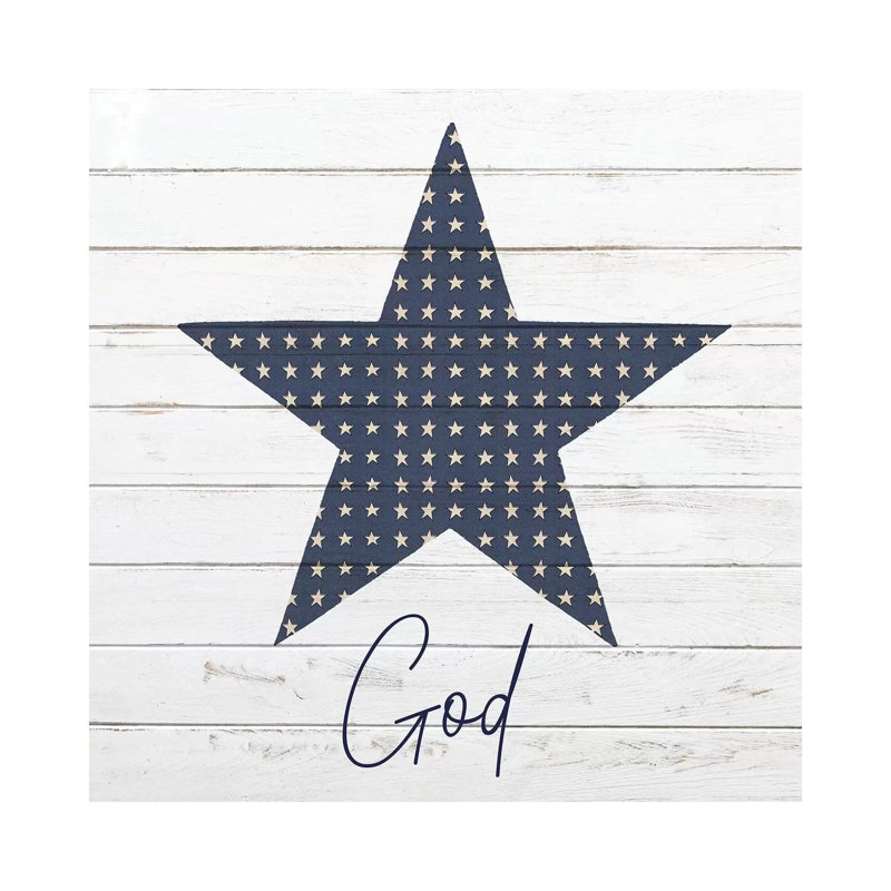 God Bless America I 1 Piece Wrapped Canvas Wall Art, 93.98cm H x 93.98cm W