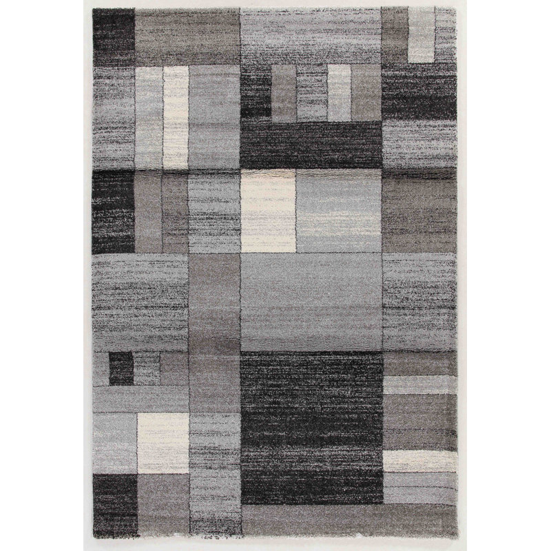 Rectangle Geometric Hand Woven Area Rug, Rectangle 140 x 200cm