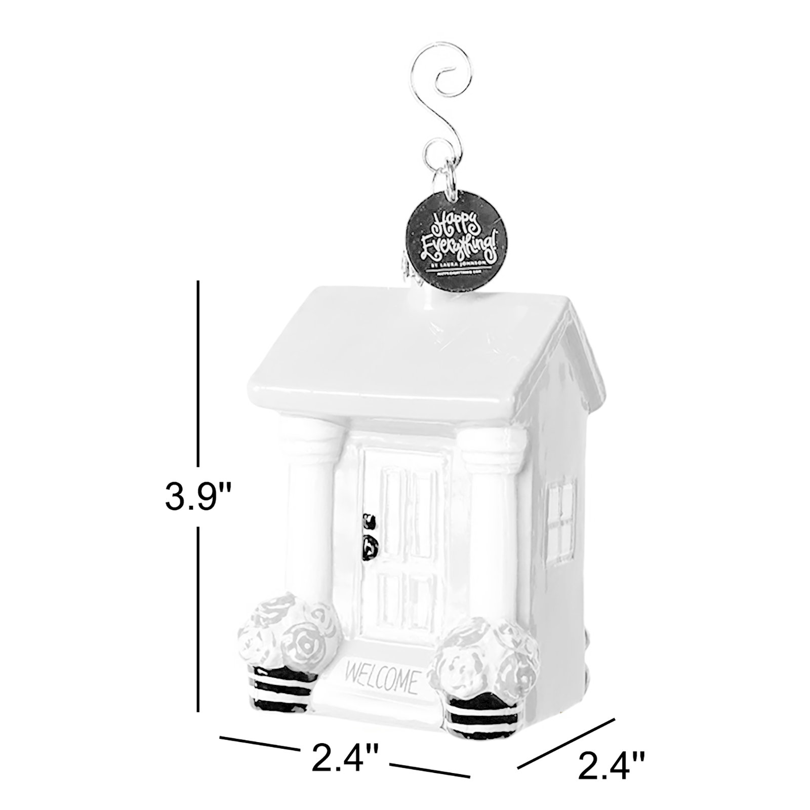 Welcome House Hanging Figurine Ornament
