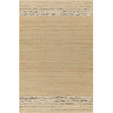 Culbert Striped Handmade Flatweave Jute/Wool Area Rug in Light Gray