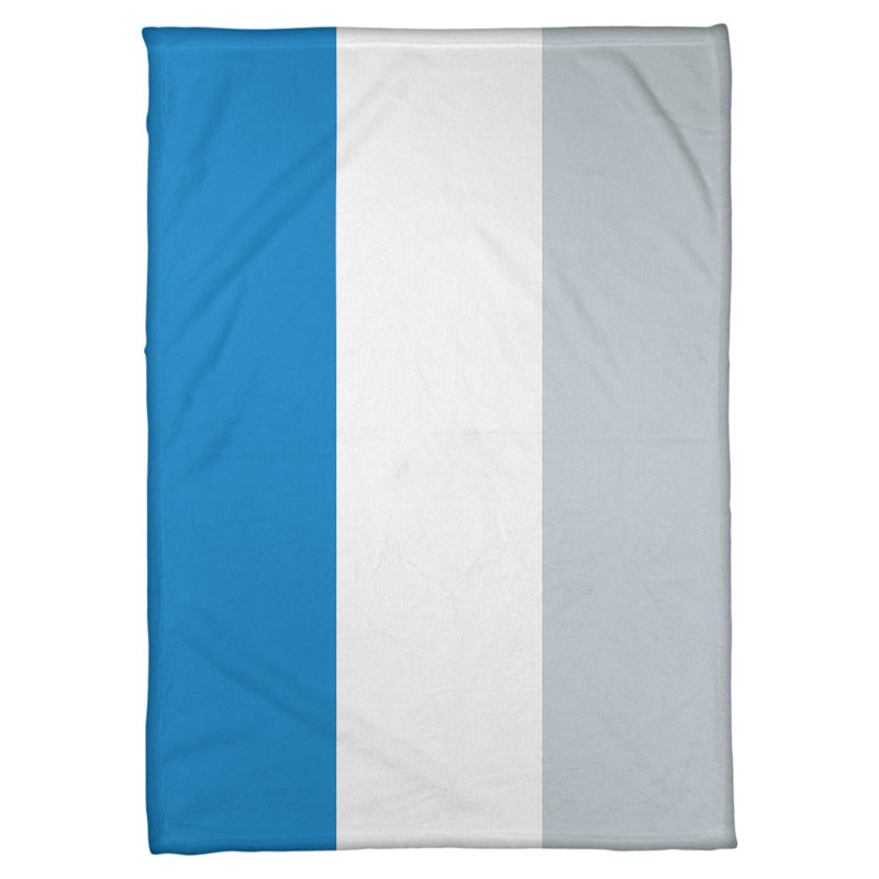 Couverture en molleton Boston Basketball, L 60 po x L 80 po, Blanc / bleu / orange