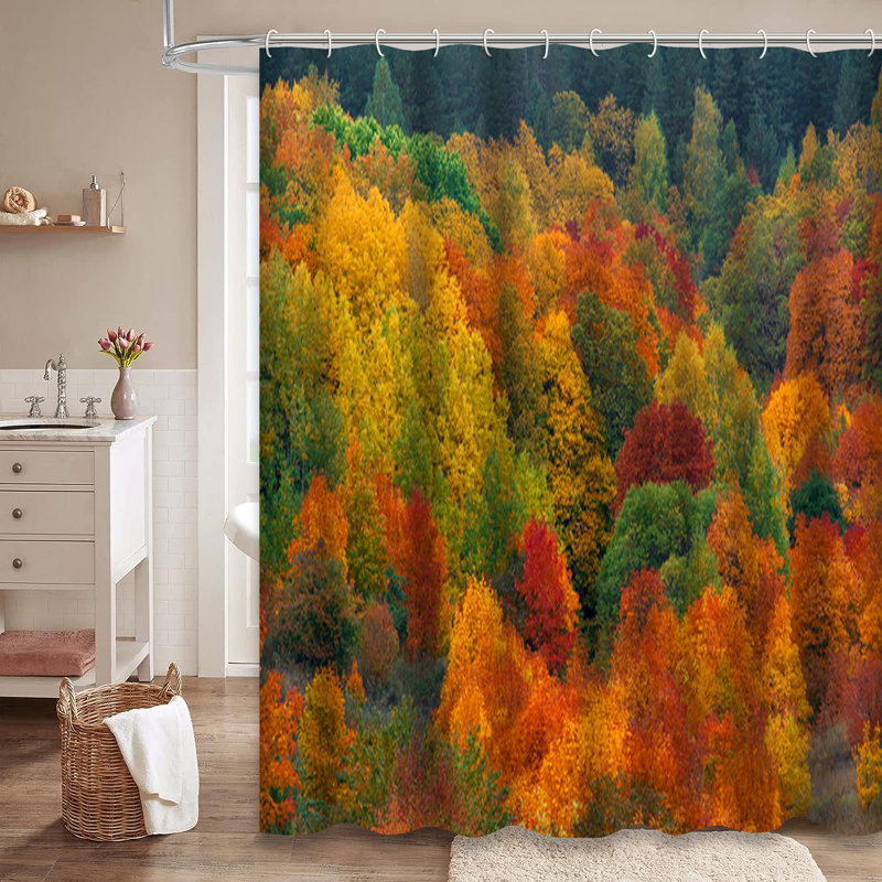 Rideau de douche Autumn Nature, L 72 po x l 72 po
