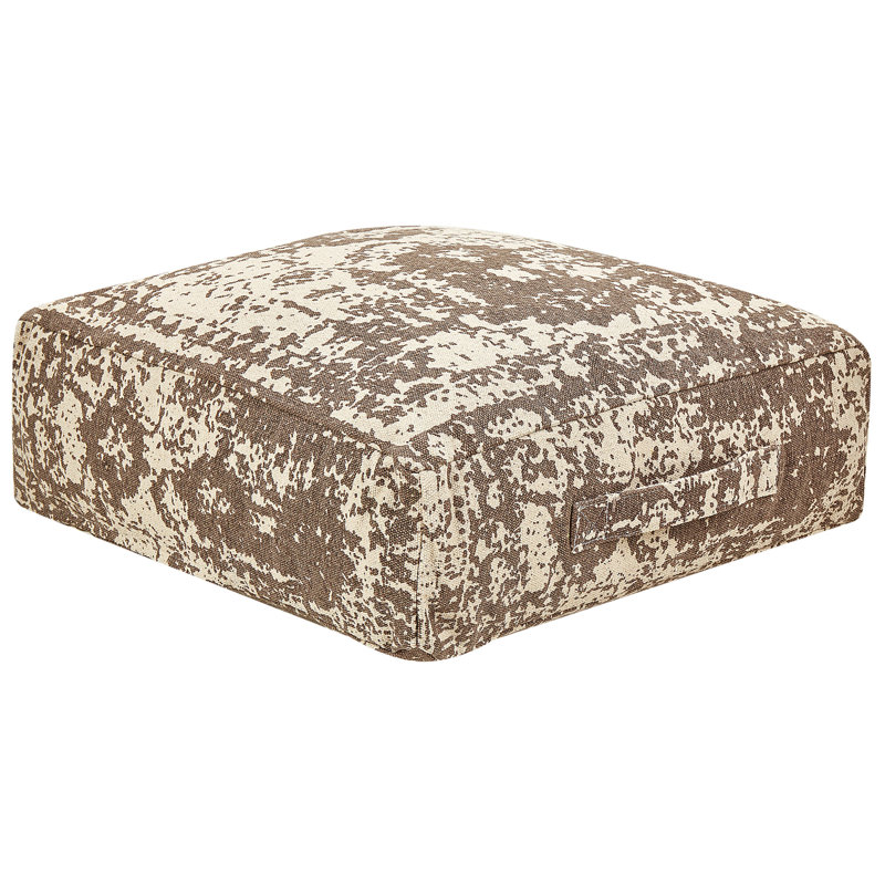 Crosthwait 50cm Wide Square Abstract Pouffe Ottoman