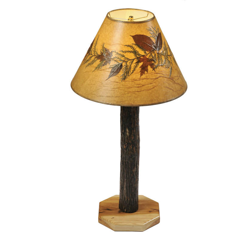 Fireside Lodge Hickory Log Buffet Lamp without Lamp Shade