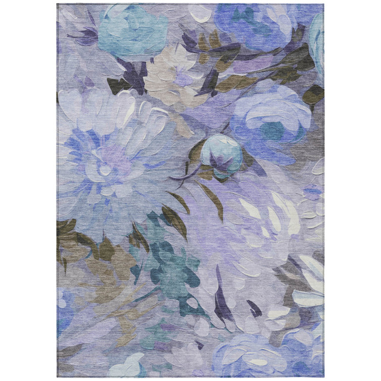 Machine Washable Indoor/Outdoor Howle ACN2264 Floral Rug