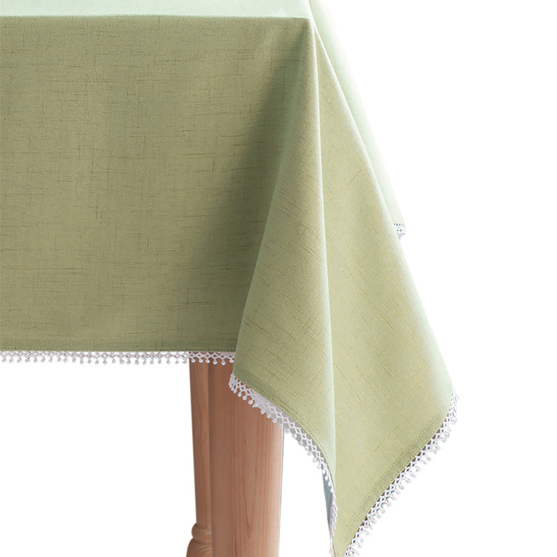 Lenox French Perle Tablecloth, Pistachio, 52"X70" Rectangle
