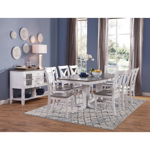 8 - Person Solid Wood Top Double Pedestal Dining Set