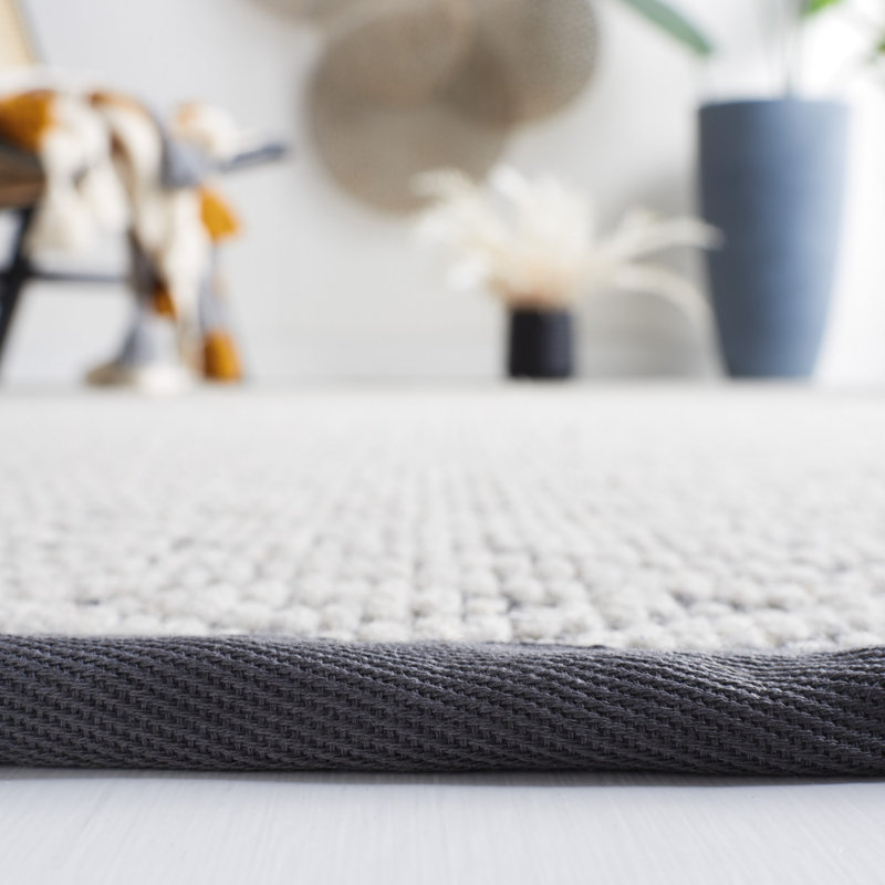 Tapis géométrique en laine et sisal Shellharbour Palm Beach, Rectangle 3 pi x 5 pi