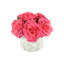 Roses Arranged in a Wavy Glass Vase