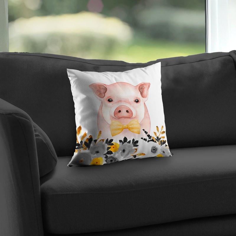 Chic pig Pink Poly Twill Throw Pillow Insert | Home Decor