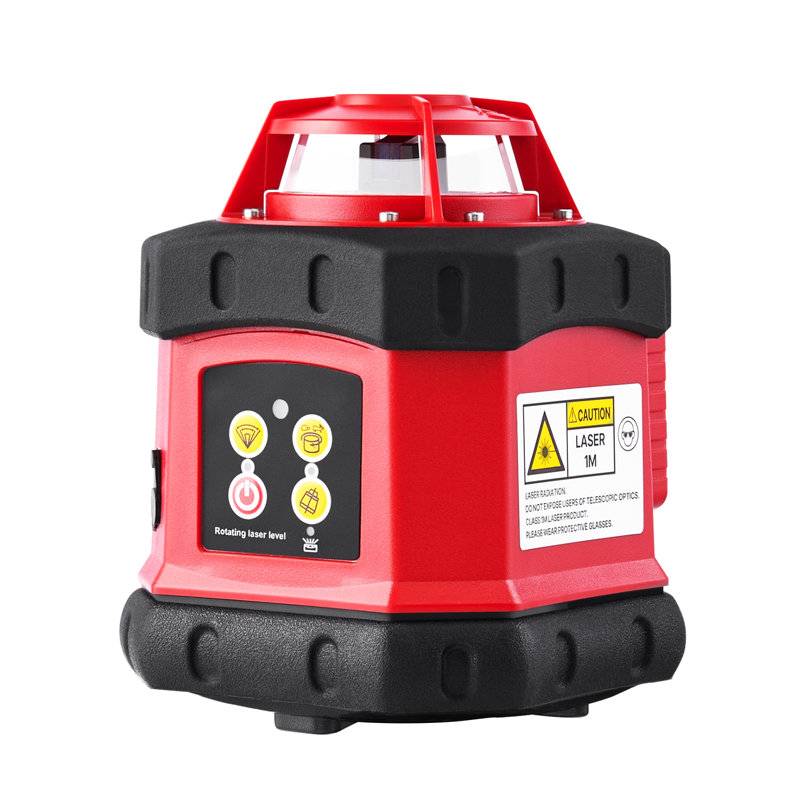 Ensemble de niveau laser rotatif, passage laser horizontal rouge auto nivelant à 360 degrés de 984 pieds, avec trépied, récepteur, télécommande, balance, boîte à outils, étanche IP54, précision de 0,12 po / 100 pi pour la construction
