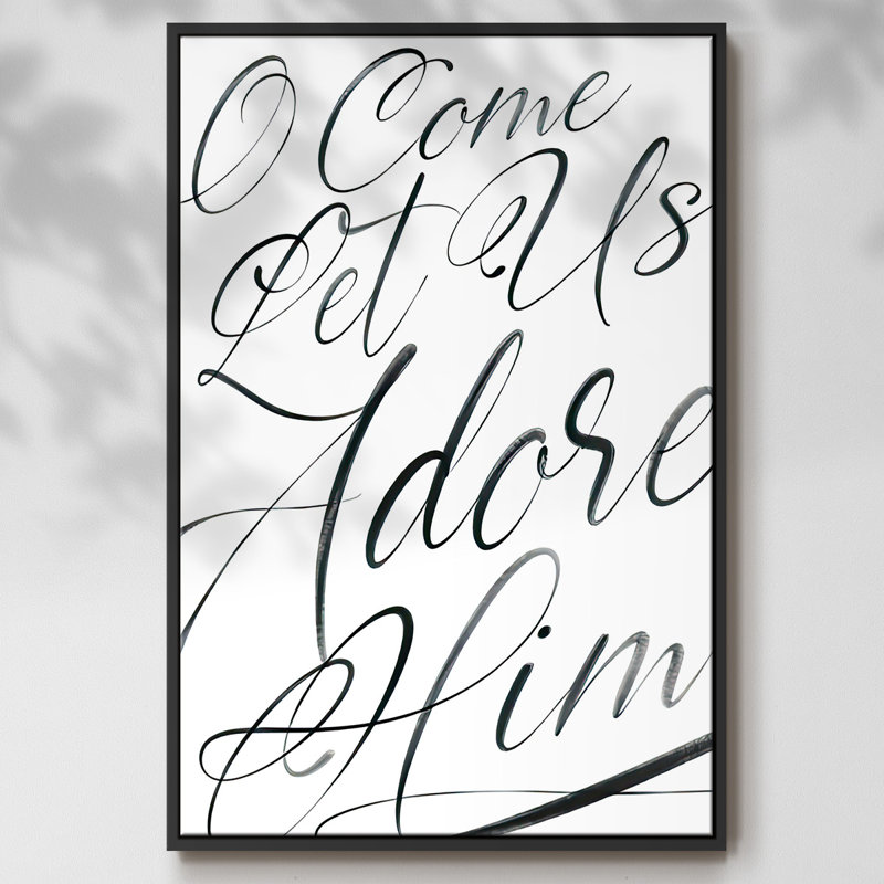 Toile tendue avec cadre O'Come, Cadre flottant noir, H 37 po x l 25 po x P 1,5 po, Noir