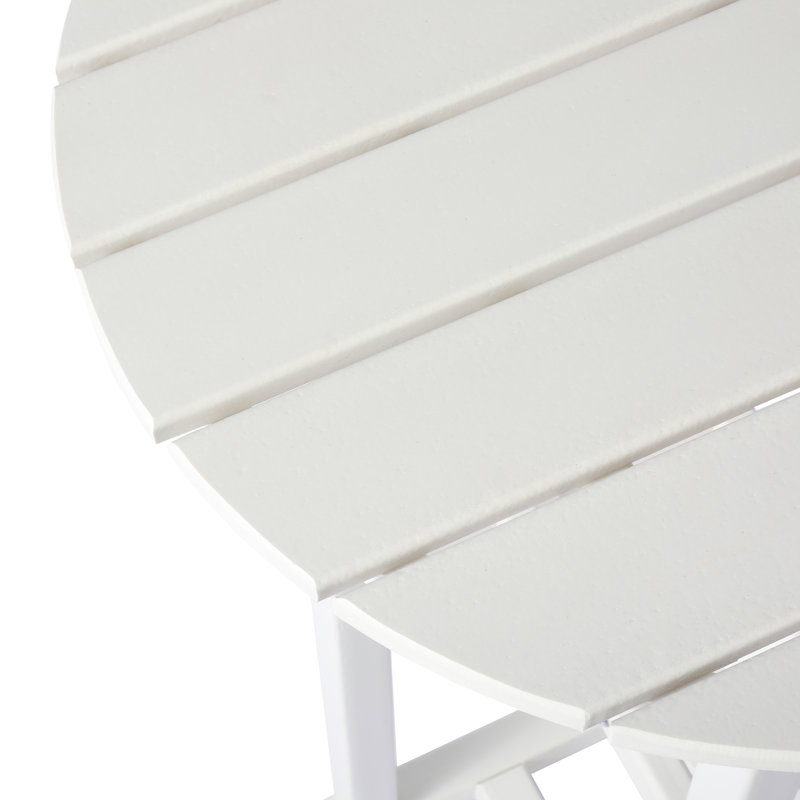 Tabouret de comptoir d'extérieur 24 po Laguna, Blanc