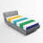 Ambesonne Striped Fitted Sheet 2-Pack Rainbow Pattern Multicolor-106743088