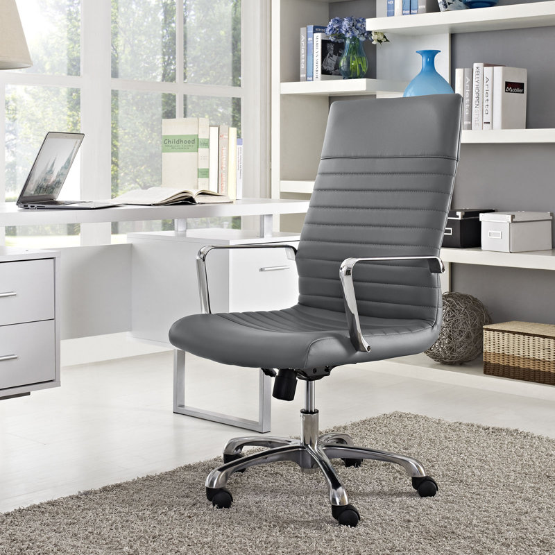 Chaise de bureau Modway Finesse, gris