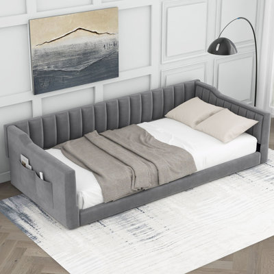 Upholstery Daybed and Side Storage pocket
