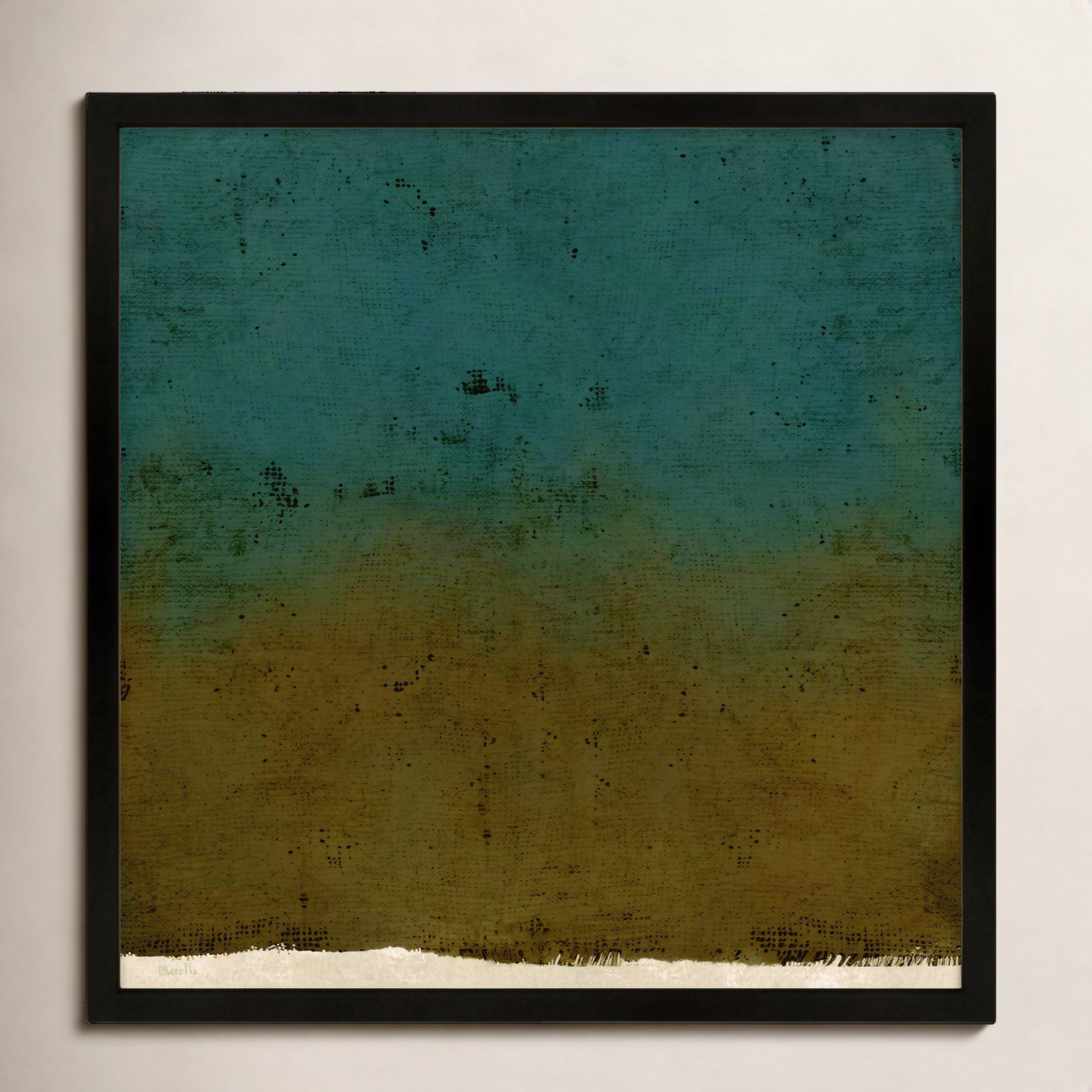 Pond 1 by Marco Marella for Studio M - Framed Wall Art, 24" H x 24" W, Canvas, White