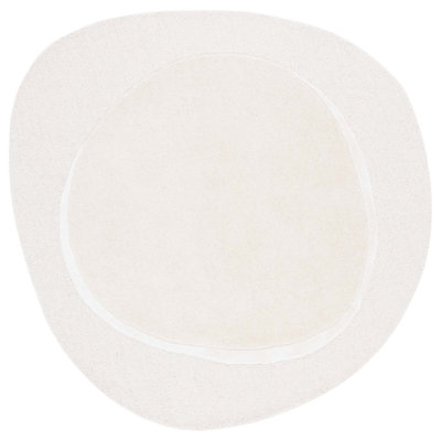 Tapis ivoire en laine touffeté à la main Novelty