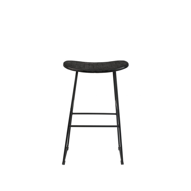 Tangle Solid Wood Counter & Bar Stool, Black, Bar Stool (30" Seat Height)