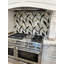 Amari 12x19 Chevron Polished Marble & Aluminum Inlay Mosaic Tile-995789257
