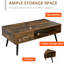 Table basse à 4 pieds avec rangement Hilkeus