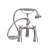 2 Handle Bathroom Clawfoot Tub Faucet with Diverter-24414959