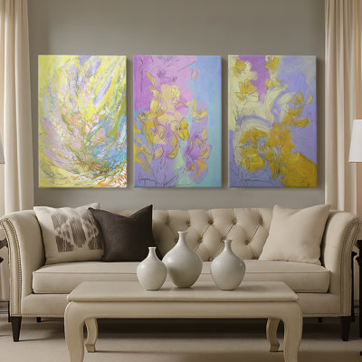 Approaching Equinox  -Custom Wrapped Gallery Canvas - 3 Pieces