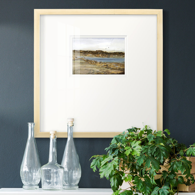 Retraite à l'intérieur, H 17 po x l 17 po x P 1,125 po, Papier avec cadre brun fermé