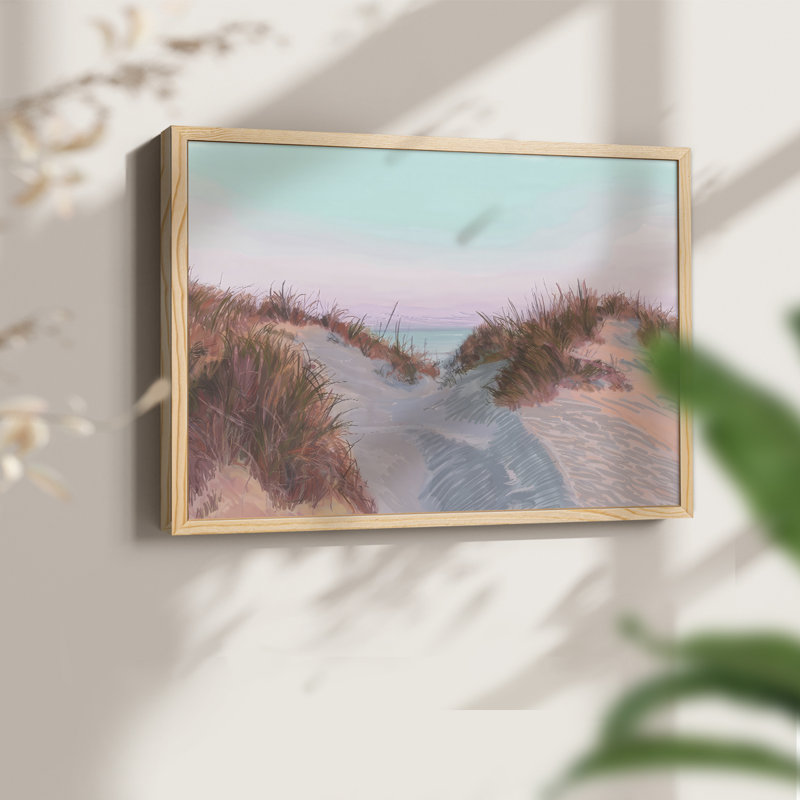 Dunes at Dawn I -Framed Print - Restickable, H 8 po x l 10 po, Naturel
