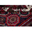 Tapis unique en laine noué à la main nouvel âge Balouch de 3 pi 2 po x 5 pi 9 po rouge Nisrine