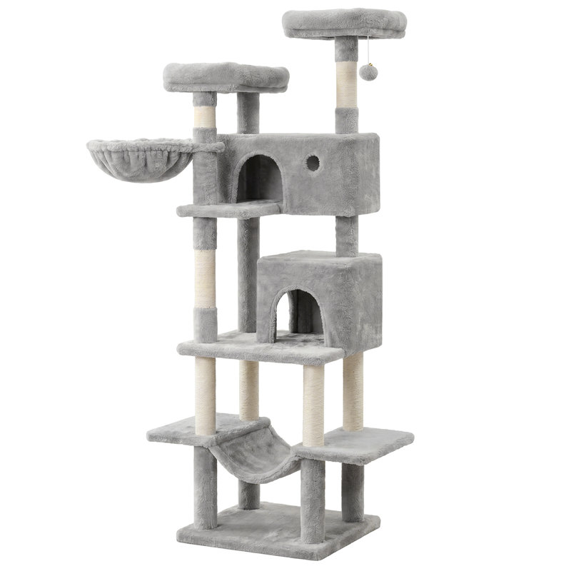 Arbre à chat 69,7 po multi-niveaux, centre d'activité pour chat
