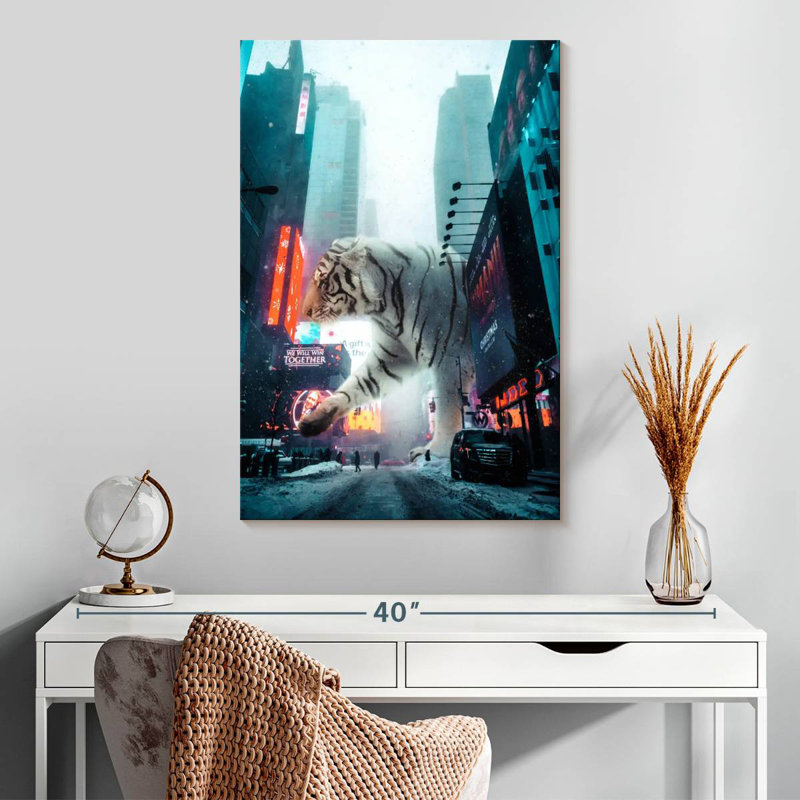 Brampt Tiger City, 30" H x 20" W