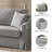 Wimberly 80.5" Farmhouse Upholstered Slipcovered Sofa-668414182