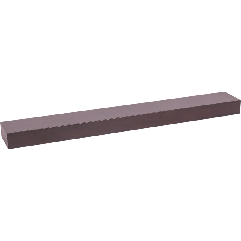 Bisa Teak Floating Shelf, H 3 po x l 48 po x P 6 po