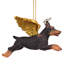 Doberman Dog Angel Holiday Ornament