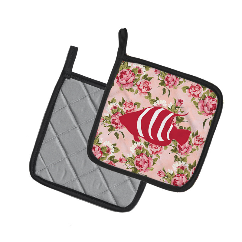East Urban Home Floral Polyester Potholder