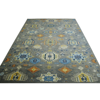 Renauldo One-of-a-Kind 10.0x13.11 Area Rug Grey