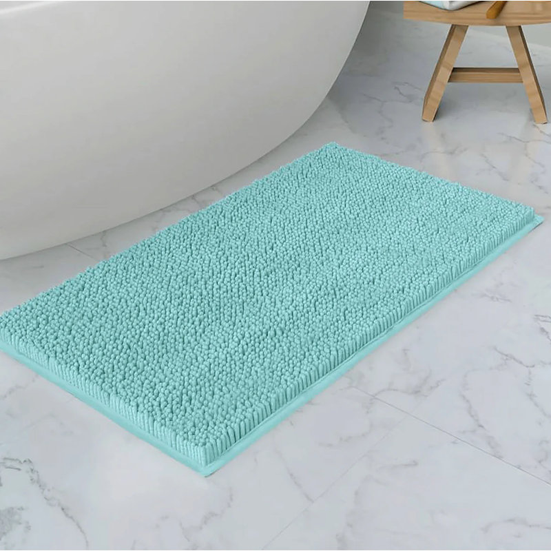 Tapis de salle de bain 24 po x 16 po, Bleu