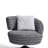 Rotating cotton and linen leisure chair