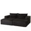 Chaise longue modulaire surdimensionnée de 87 po, sans assemblage requis, causeuse en peluche avec deux repose-pieds amovibles, fauteuil-lit moderne moelleux pour la chambre à coucher du salon intérieur-1503111136