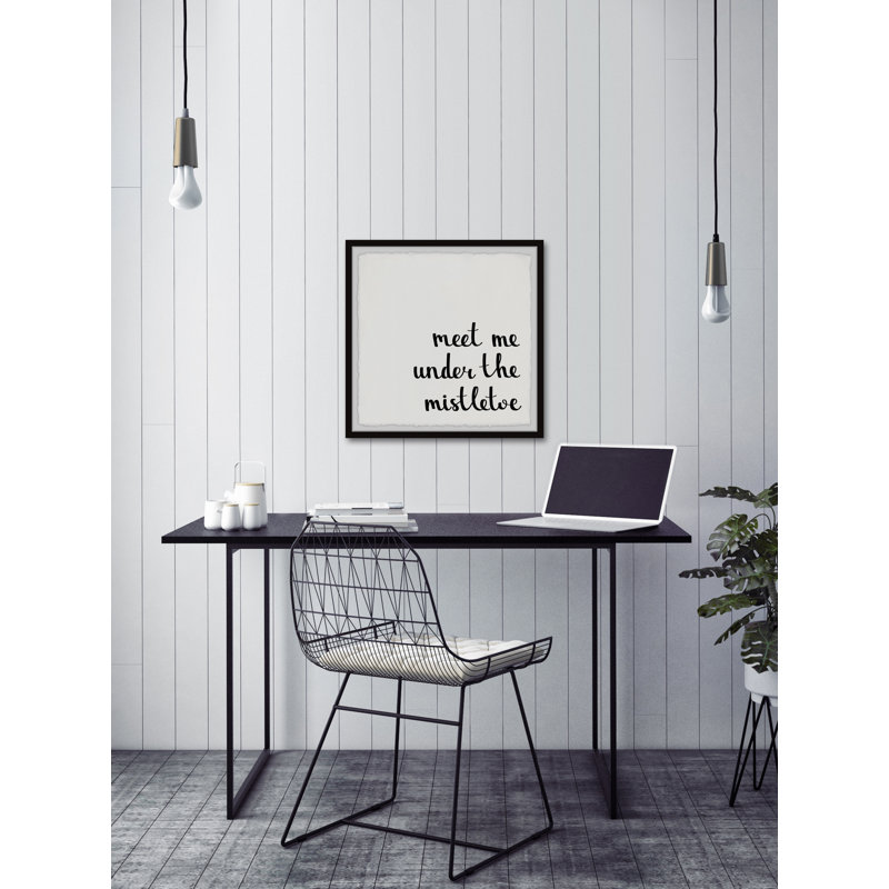 Under The Mistletoe - Single Picture Frame Print, 61cm H x 61cm W x 3.81cm D