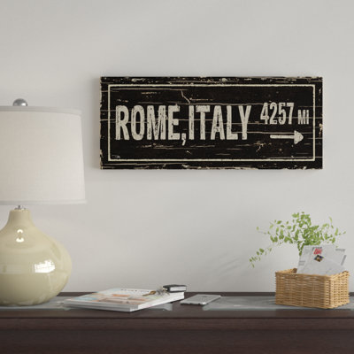 « destination signs iii », reproduction de peinture à l’acrylique sur toile tendue